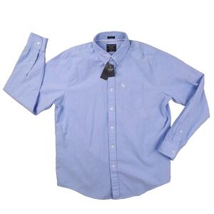 Abercrombie & Fitch Blue Classic Oxford Long Sleeve Button Up Shirt Mens' XXL